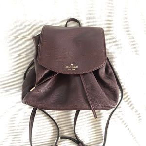 Kate Spade Pebble Leather Mini Backpack
